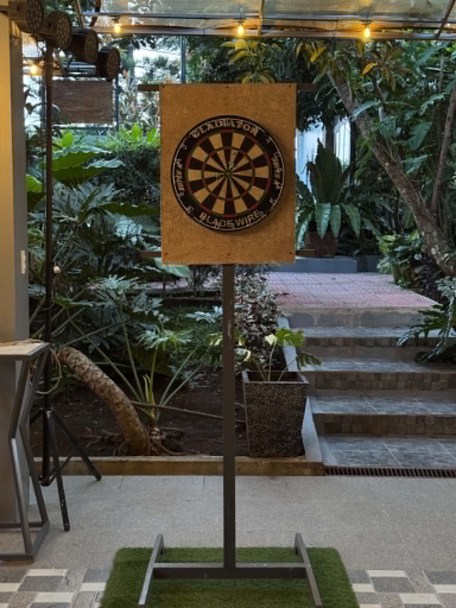 Villa 1 dartboard activity area